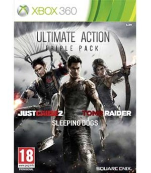 Xbox 360-Ultimate Action Triple Pack - Just Cause 2/Sleeping Dogs/Tomb Raider
